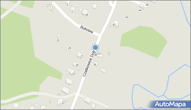 Krzeszowice, Czatkowice Dolne, 36, mapa Krzeszowice
