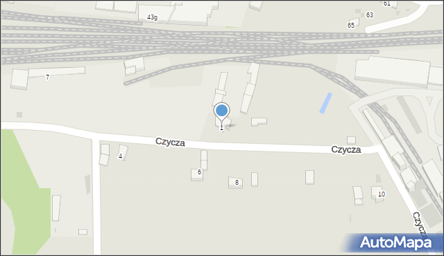 Krzeszowice, Czycza Stanisława, 1, mapa Krzeszowice