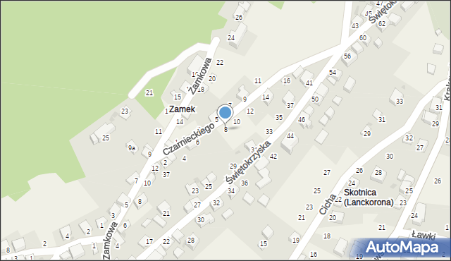 Lanckorona, Czarnieckiego Stefana, hetm., 8, mapa Lanckorona