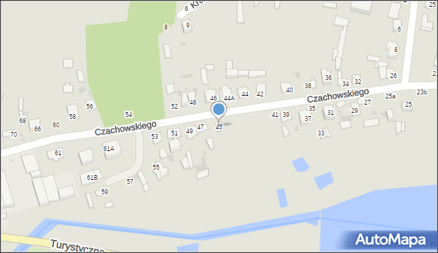 Lipsko, Czachowskiego Dionizego, płk., 45, mapa Lipsko
