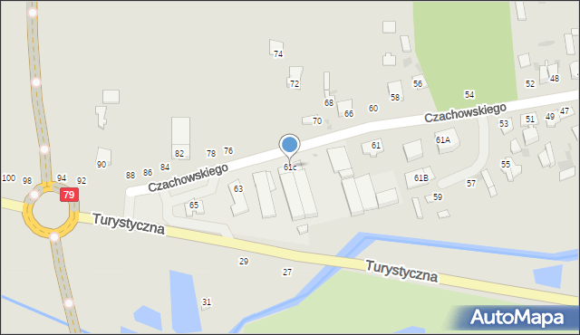 Lipsko, Czachowskiego Dionizego, płk., 61c, mapa Lipsko