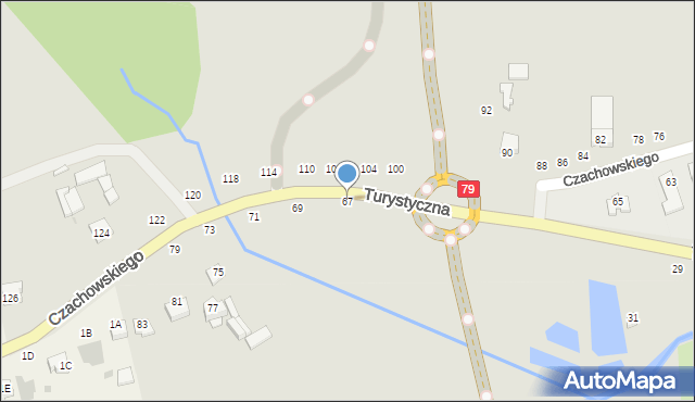 Lipsko, Czachowskiego Dionizego, płk., 67, mapa Lipsko