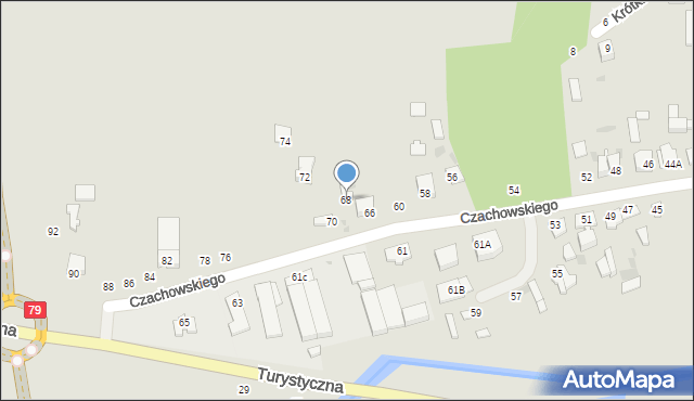 Lipsko, Czachowskiego Dionizego, płk., 68, mapa Lipsko