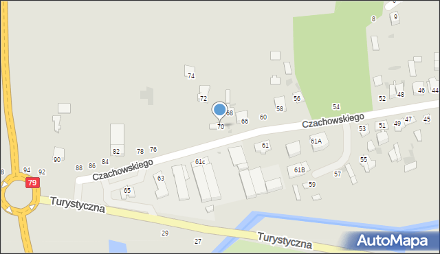 Lipsko, Czachowskiego Dionizego, płk., 70, mapa Lipsko
