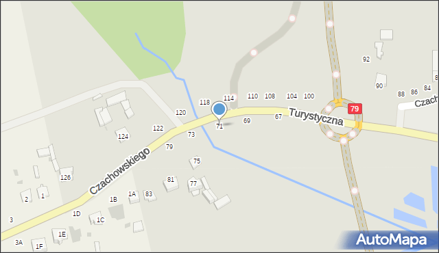 Lipsko, Czachowskiego Dionizego, płk., 71, mapa Lipsko