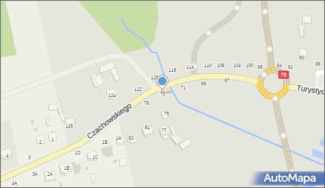 Lipsko, Czachowskiego Dionizego, płk., 73, mapa Lipsko