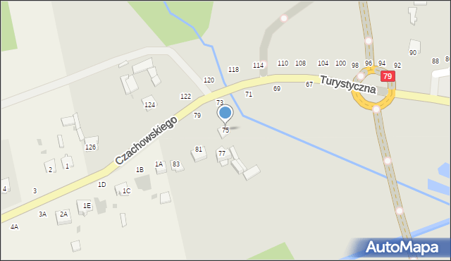 Lipsko, Czachowskiego Dionizego, płk., 75, mapa Lipsko