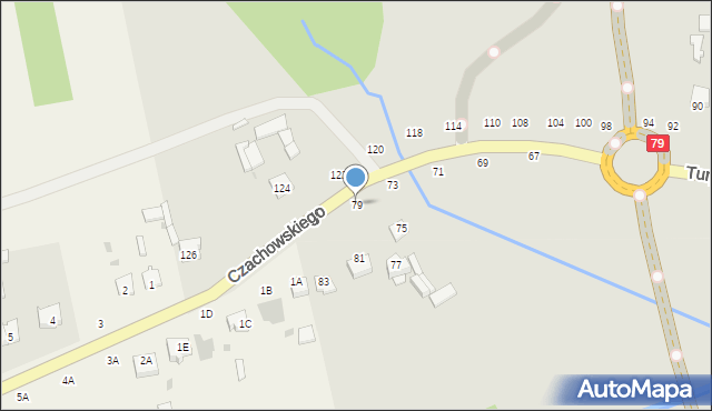 Lipsko, Czachowskiego Dionizego, płk., 79, mapa Lipsko