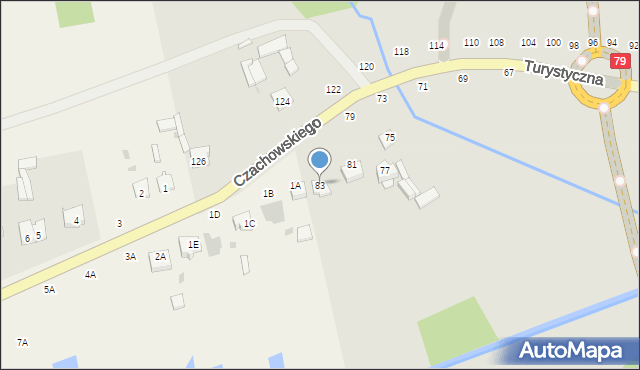 Lipsko, Czachowskiego Dionizego, płk., 83, mapa Lipsko