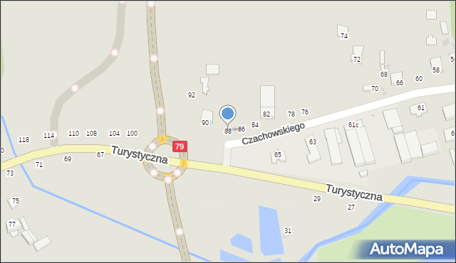 Lipsko, Czachowskiego Dionizego, płk., 88, mapa Lipsko