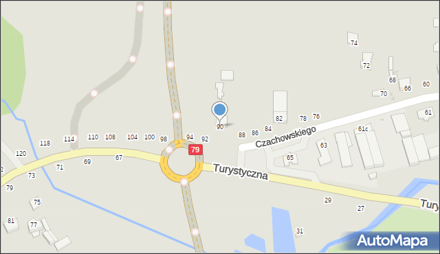 Lipsko, Czachowskiego Dionizego, płk., 90, mapa Lipsko