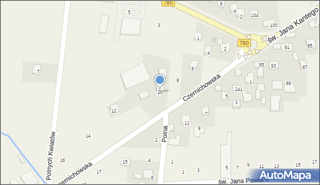 Liszki, Czernichowska, 10, mapa Liszki