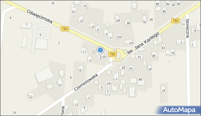 Liszki, Czernichowska, 2, mapa Liszki