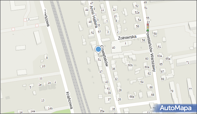 Lubartów, Czwartaków, 53, mapa Lubartów