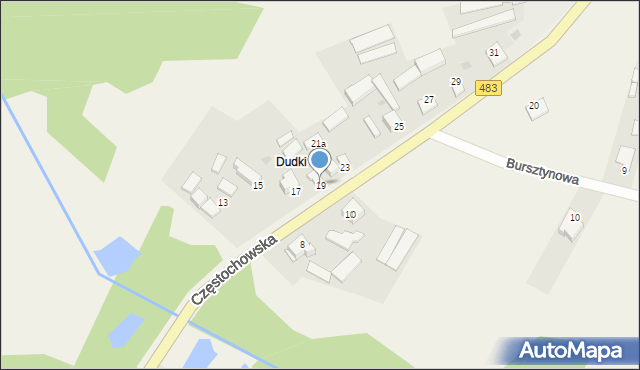 Lubojna, Częstochowska, 19, mapa Lubojna