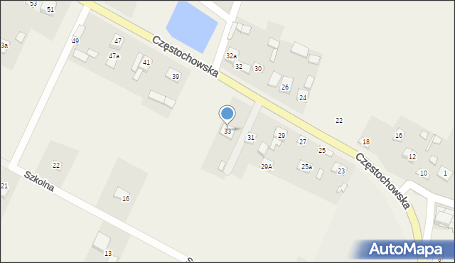 Micigózd, Częstochowska, 33, mapa Micigózd