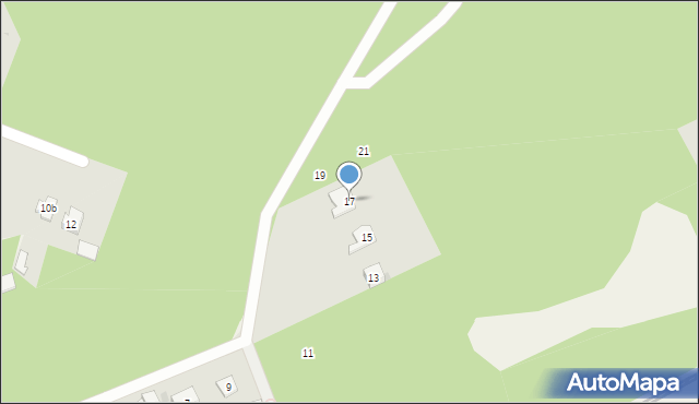 Międzyborów, Czecha, 17, mapa Międzyborów