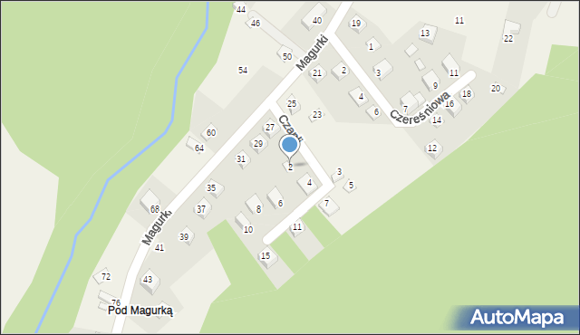 Międzybrodzie Bialskie, Czapli, 2, mapa Międzybrodzie Bialskie