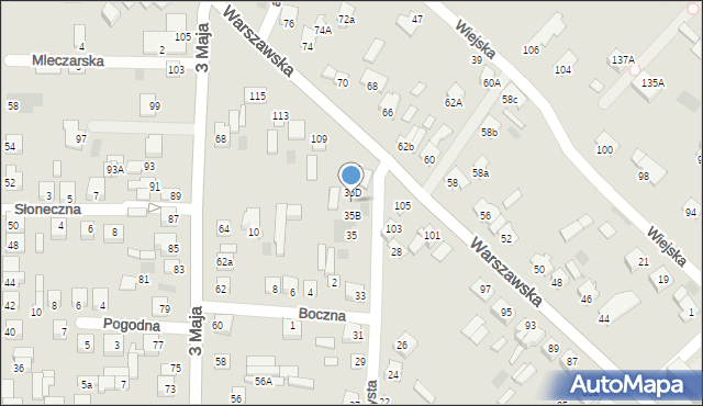 Międzyrzec Podlaski, Czysta, 35C, mapa Międzyrzec Podlaski