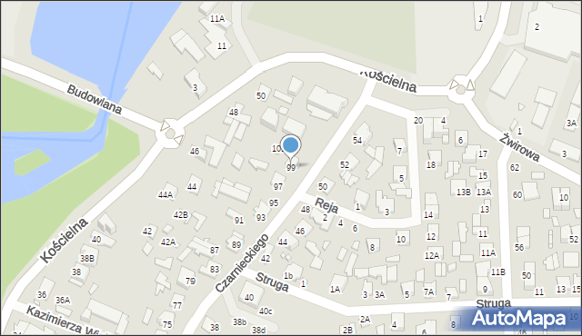 Mińsk Mazowiecki, Czarnieckiego Stefana, hetm., 99, mapa Mińsk Mazowiecki