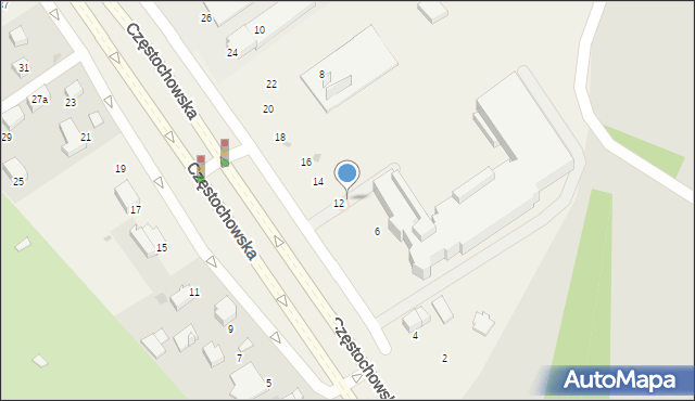 Modlnica, Częstochowska, 6a, mapa Modlnica