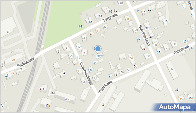 Mosina, Czarnieckiego Stefana, hetm., 10, mapa Mosina