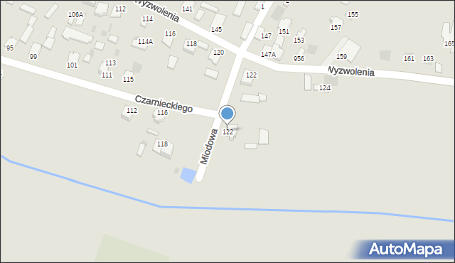 Myszków, Czarnieckiego Stefana, hetm., 122, mapa Myszków