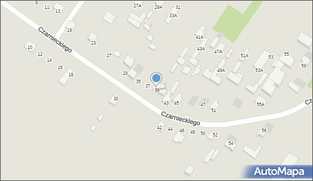 Myszków, Czarnieckiego Stefana, hetm., 39, mapa Myszków