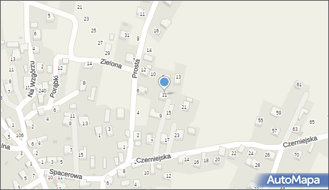 Nowa Góra, Czerniejska, 11, mapa Nowa Góra