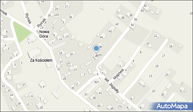 Nowa Góra, Czerniejska, 48, mapa Nowa Góra