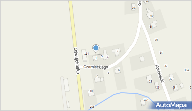 Nowa Wieś, Czarnieckiego Stefana, hetm., 3, mapa Nowa Wieś