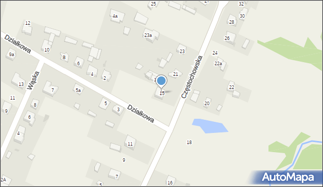 Nowa Wieś, Częstochowska, 15, mapa Nowa Wieś