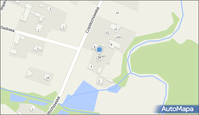 Nowa Wieś, Częstochowska, 6a, mapa Nowa Wieś