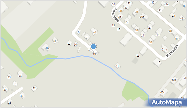 Nowy Sącz, Czereśniowa, 16, mapa Nowego Sącza