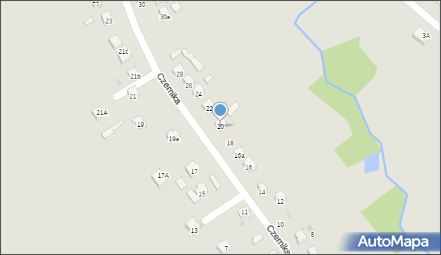 Opatów, Czernika Stanisława, 20, mapa Opatów