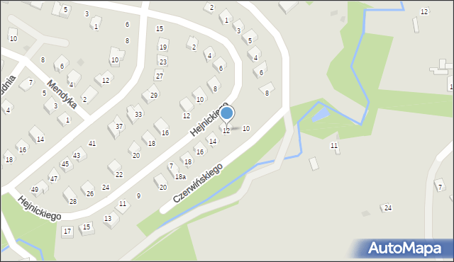 Opatów, Czerwińskiego Jerzego, hm., 12, mapa Opatów