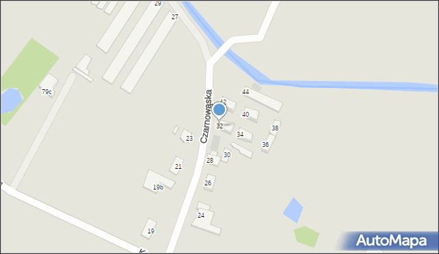 Opole, Czarnowąska, 32, mapa Opola