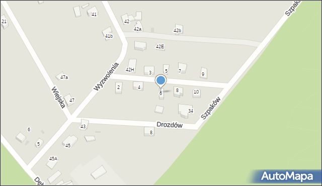 Orzesze, Czyżyków, 6, mapa Orzesze