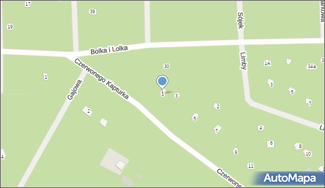 Osiedle Wilga, Czerwonego Kapturka, 1, mapa Osiedle Wilga