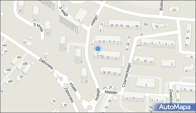 Oświęcim, Czarnieckiego Stefana, hetm., 20, mapa Oświęcimia