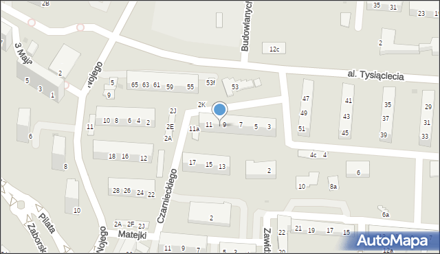 Oświęcim, Czarnieckiego Stefana, hetm., 5, mapa Oświęcimia