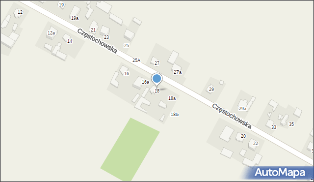 Parzymiechy, Częstochowska, 18, mapa Parzymiechy