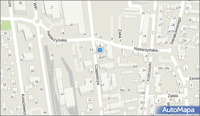 Piaseczno, Czajewicza, 1A, mapa Piaseczno