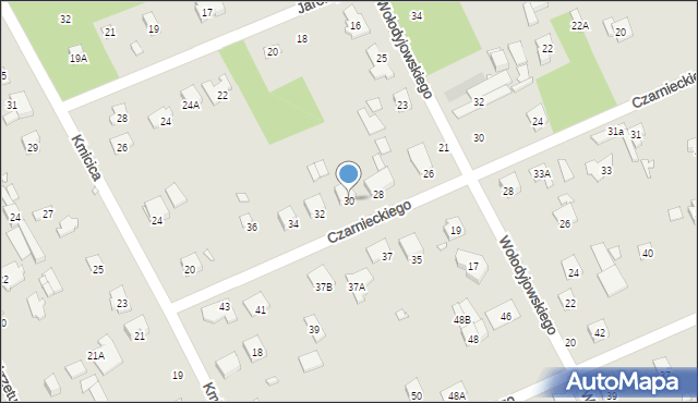 Piaseczno, Czarnieckiego Stefana, hetm., 30, mapa Piaseczno