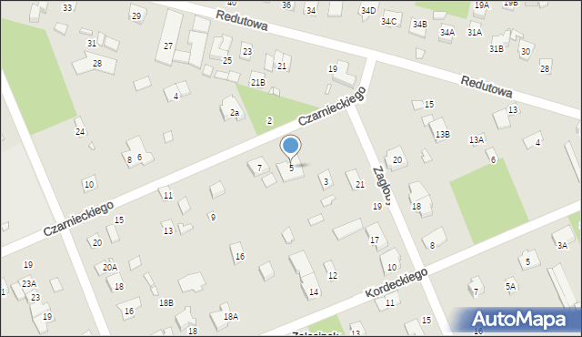 Piaseczno, Czarnieckiego Stefana, hetm., 5, mapa Piaseczno