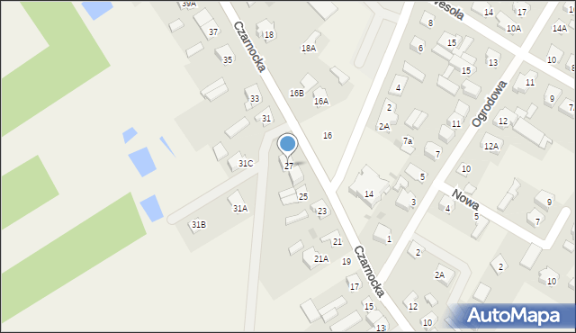 Piątnica Poduchowna, Czarnocka, 27, mapa Piątnica Poduchowna