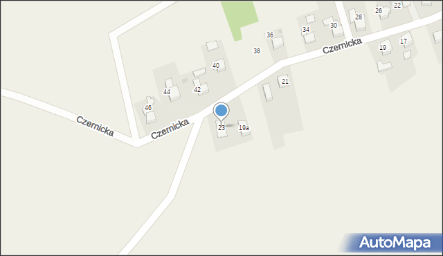 Piece, Czernicka, 23, mapa Piece