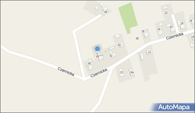 Piece, Czernicka, 44, mapa Piece