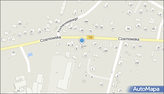 Piekoszów, Czarnowska, 10, mapa Piekoszów