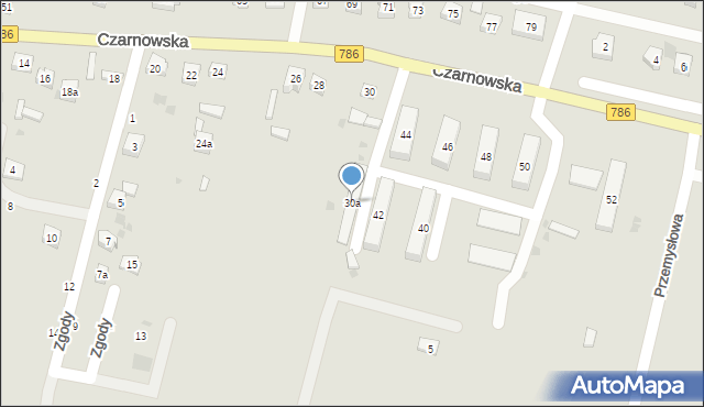 Piekoszów, Czarnowska, 30a, mapa Piekoszów